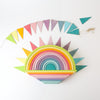 Grimm's Building Boards with 12 Piece Tunnel & Pennants | Pastel | Conscious Craft